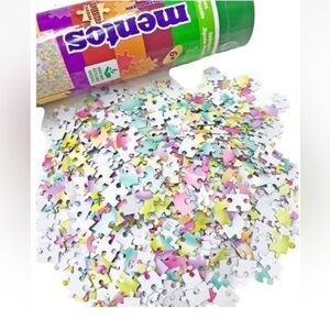 Mentos Gum Limited Edition 1000 Piece SuperSized Jigsaw Puzzle | Rainbow